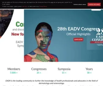 Eadv.org(European Academy of Dermatology and Venereology) Screenshot
