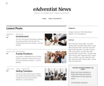 Eadventistnews.com(Keeping you informed about changes in eAdventist) Screenshot