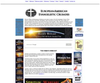 Eaec.org(European American Evangelistic Crusades European American Evangelistic Crusades) Screenshot