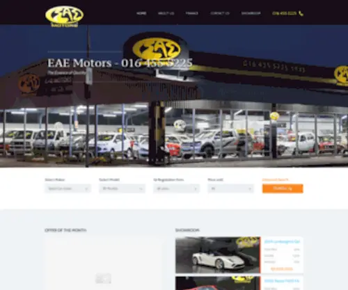 Eaemotors.co.za(Find a new or used car online with) Screenshot