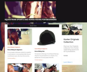 Eaequestrian.co.uk(Equestrian Sports and Horse Riding For Beginners) Screenshot