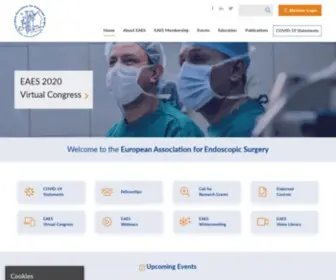 Eaes.eu(The European Association for Endoscopic Surgery) Screenshot