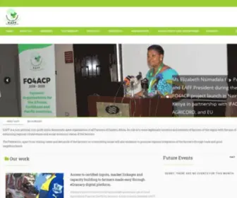 Eaffu.org(Voice of all farmers in Eastern Africa) Screenshot