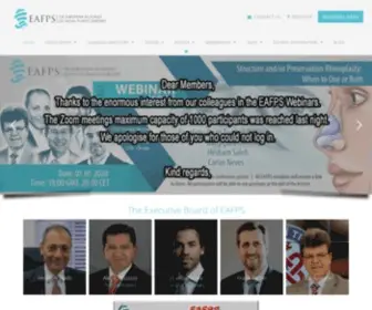 Eafps.org(The European Academy of Facial Plastic Surgery) Screenshot