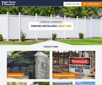 Eagle-Fence.com(Connecticut's Most Knowledgeable Fence Company) Screenshot