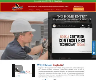 Eagleairconditioning.com(Eagle Air) Screenshot