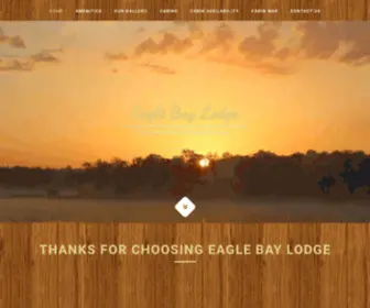 Eaglebaylodge.com(Eagle Bay Lodge) Screenshot