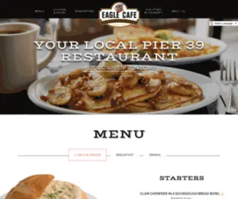 Eaglecafe.com(Pier 39 Restaurant) Screenshot