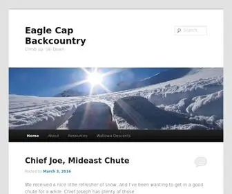 Eaglecapbc.com(Eagle Cap Backcountry) Screenshot