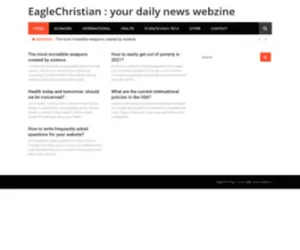 Eaglechristian.org(Your daily news webzine) Screenshot