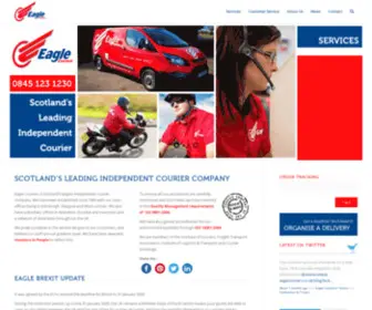 Eaglecouriers.co.uk(Edinburgh Courier & Logistics Services Scotland) Screenshot