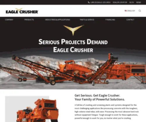 Eaglecrusher.com(Rock Crushing & Screening Equipment) Screenshot