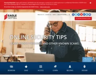 Eaglecu.org(Eagle Community Credit Union) Screenshot