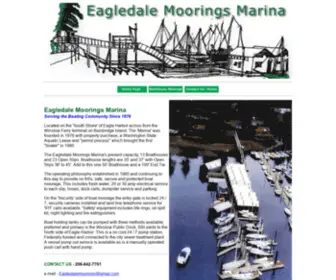 Eagledalemoorings.com(Eagledale Moorings Marina Bainbridge Island Washington) Screenshot