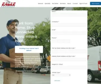 Eagleexpress.com(Dallas Courier Eagle Express) Screenshot