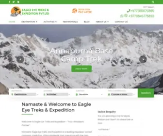 Eagleeyetrek.com(Eagle Eye Treks and expedition) Screenshot