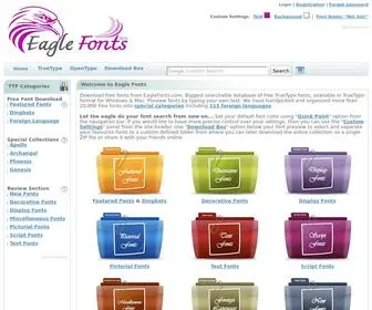 Eaglefonts.com(TrueType) Screenshot