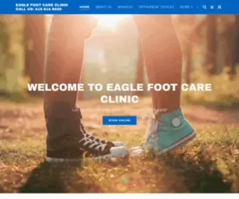 Eaglefootcare.com(Eagle Foot Care Clinic) Screenshot