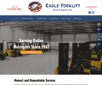 Eagleforklift.com(Forklift Services) Screenshot