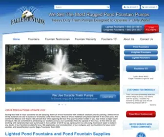 Eaglefountains.com(Pond Fountains and Pond Fountain Supplies) Screenshot