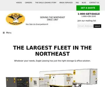 Eagleleasing.com(Storage Container & Office Trailer Rentals in MA) Screenshot