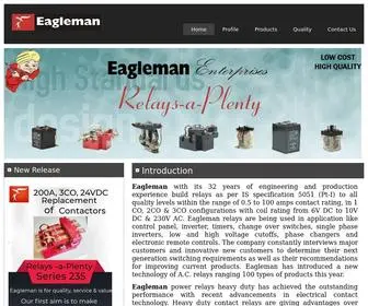 Eagleman.in(Relays, Genral Purpose Relays, Power Relays, Stablizer Relays A.C) Screenshot