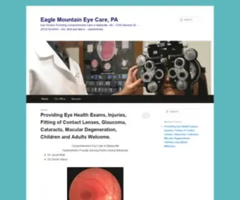 Eaglemountaineyecare.com(Eagle Mountain Eye Care) Screenshot