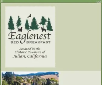 Eaglenestbnb.com(Eaglenest Bed and Breakfast in Julian) Screenshot