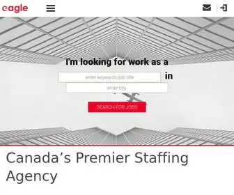 Eagleonline.com(Eagle is a staffing agency recruiting Information Technology (IT)) Screenshot