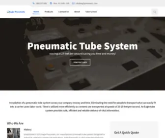 Eaglepneumatic.com(The World's Most Versatile Pneumatic Tube Delivery Systems) Screenshot