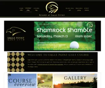 Eaglepointgolf.com(The Resort at Eagle Point) Screenshot