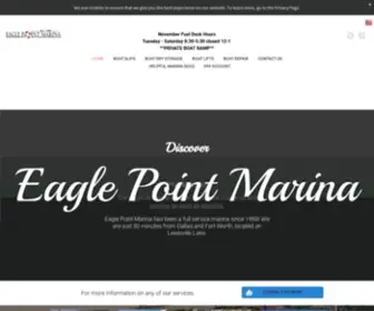 Eaglepointmarina.com(Eagle Point Marina) Screenshot