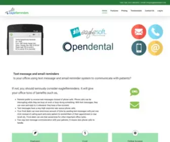 Eaglereminders.com(Automatic and manual text & email reminders to your patients if your office) Screenshot