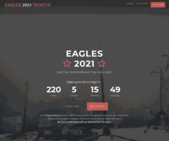 Eagles2021.com(Eagles 2021 TicketsTour Dates & Tickets) Screenshot