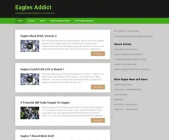 Eaglesaddict.com(A Philadelphia Eagles Blog) Screenshot
