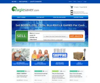 Eaglesaver.com(Sell Books CDs DVDs and Video Games) Screenshot