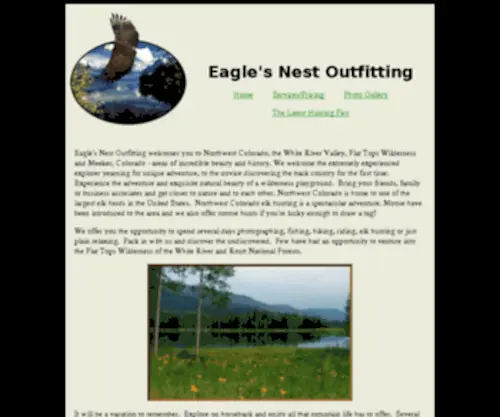 Eaglesnestoutfitting.com(Western Outdoor Adventures) Screenshot