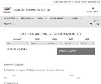 Eaglesoncadillac.com(Eagleson Automotive Center in Olney) Screenshot