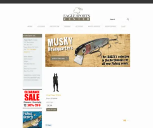 Eaglesportscenter.com(Fishing & Hunting Supplies) Screenshot