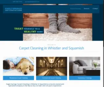 Eaglespringscarpetcleaning.com(Carpet Cleaning in Whistler and Squamish) Screenshot