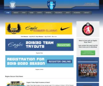 Eaglessc.com(Eagles Soccer Club) Screenshot