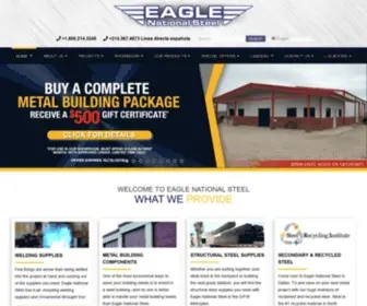 Eaglesteel.com(Eagle National Steel) Screenshot