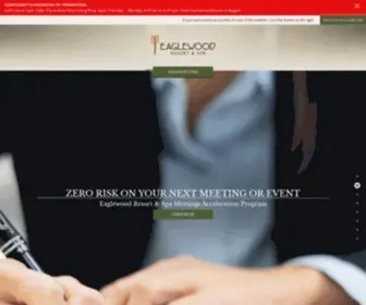 Eaglewoodresort.com(Luxurious Golf & Spa Resort in Itasca) Screenshot