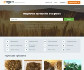 Eagra.pl(Internetowa giełda to wszystkie ogłoszenia rolnicze w jednym miejscu) Screenshot