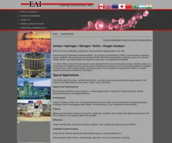 Eai1.com(Exeter Analytical) Screenshot