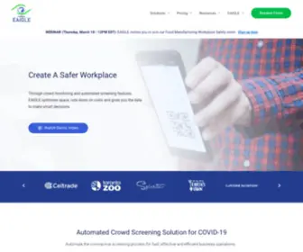 Eaigle.com(AI Solution to Mitigate the Spread of COVID) Screenshot