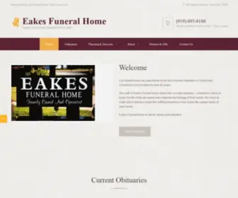 Eakesfuneralhome.com(Eakes Funeral Home) Screenshot