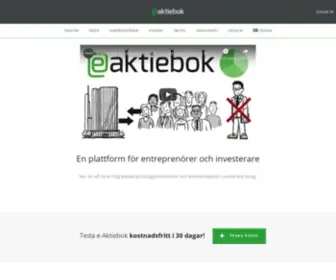 Eaktiebok.se(Aktiebok online) Screenshot