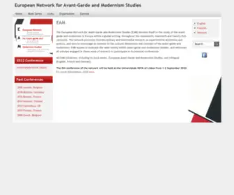 Eam-Europe.be(European Network for Avant) Screenshot