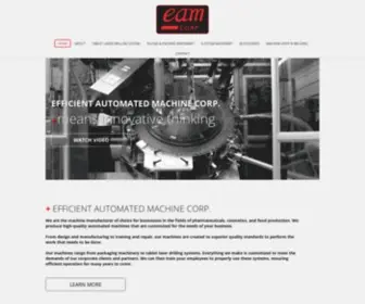 Eamcorp.com(Efficient Automated Machine Corp) Screenshot